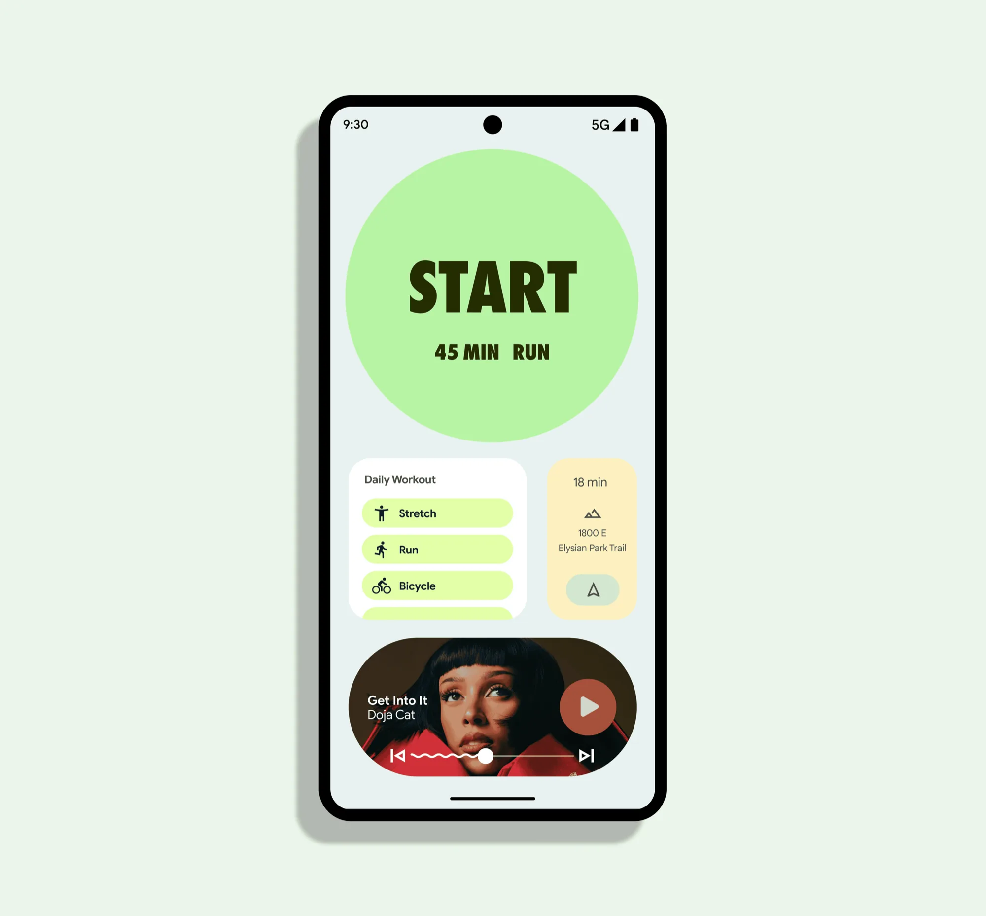 Android fitness experience